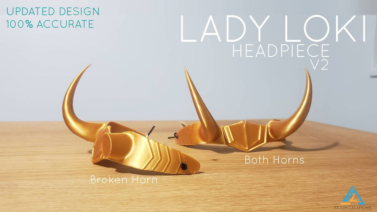 Sylvie Crown Headpiece - Broken Horn Cosplay - Inspired by Loki