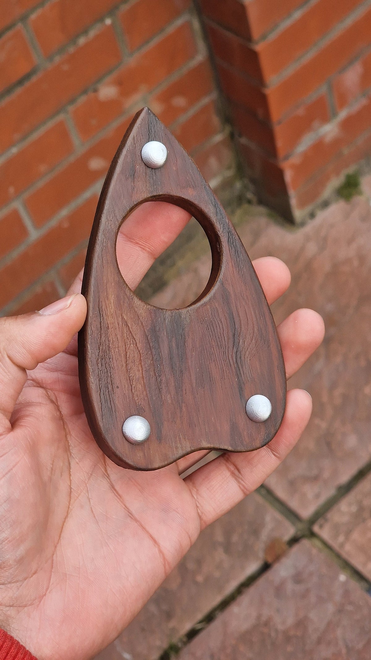 Spirit Board Planchette Pointer - Inspired by Charmed - Prop Replica - Wooden Texture - Resin - Custom Made - Hand Painted