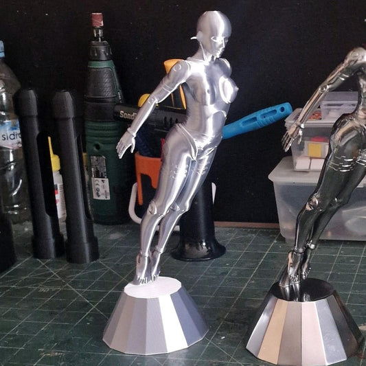 The Weeknd Sorayama Inspired Statue - Silver