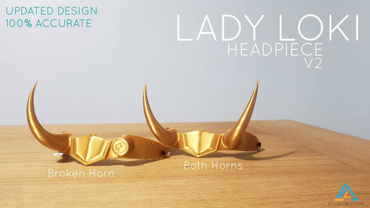 Sylvie Crown Headpiece - Broken Horn Cosplay - Inspired by Loki