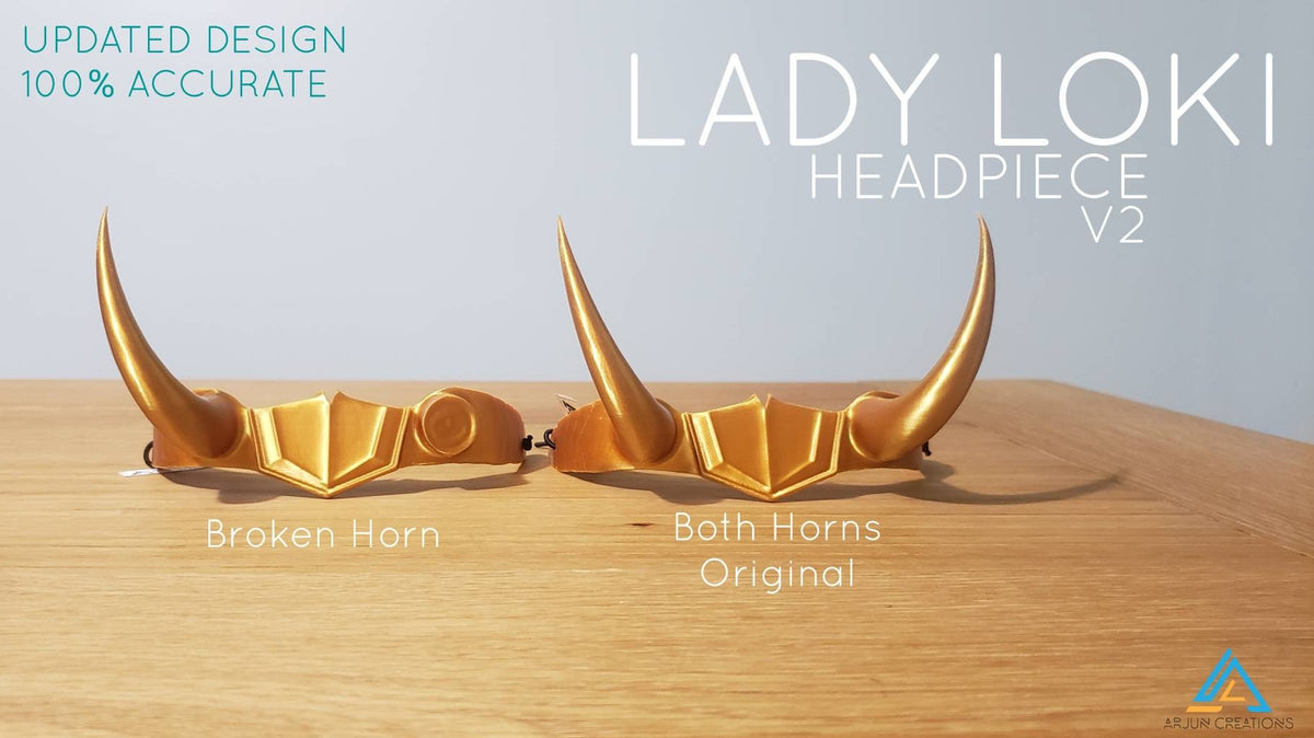 Sylvie Crown Headpiece - Broken Horn Cosplay - Inspired by Loki