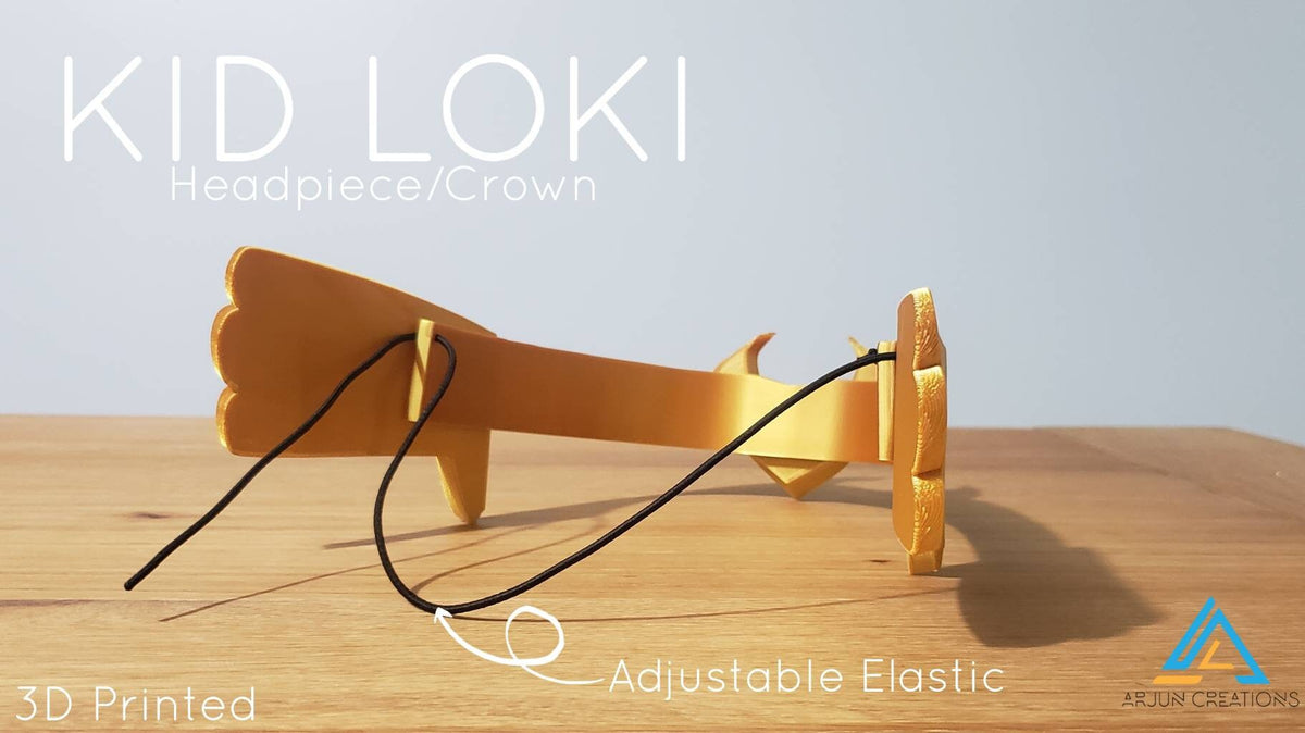 Kid Crown Headpiece - 3D Printed Cosplay Wings - Inspired by Loki