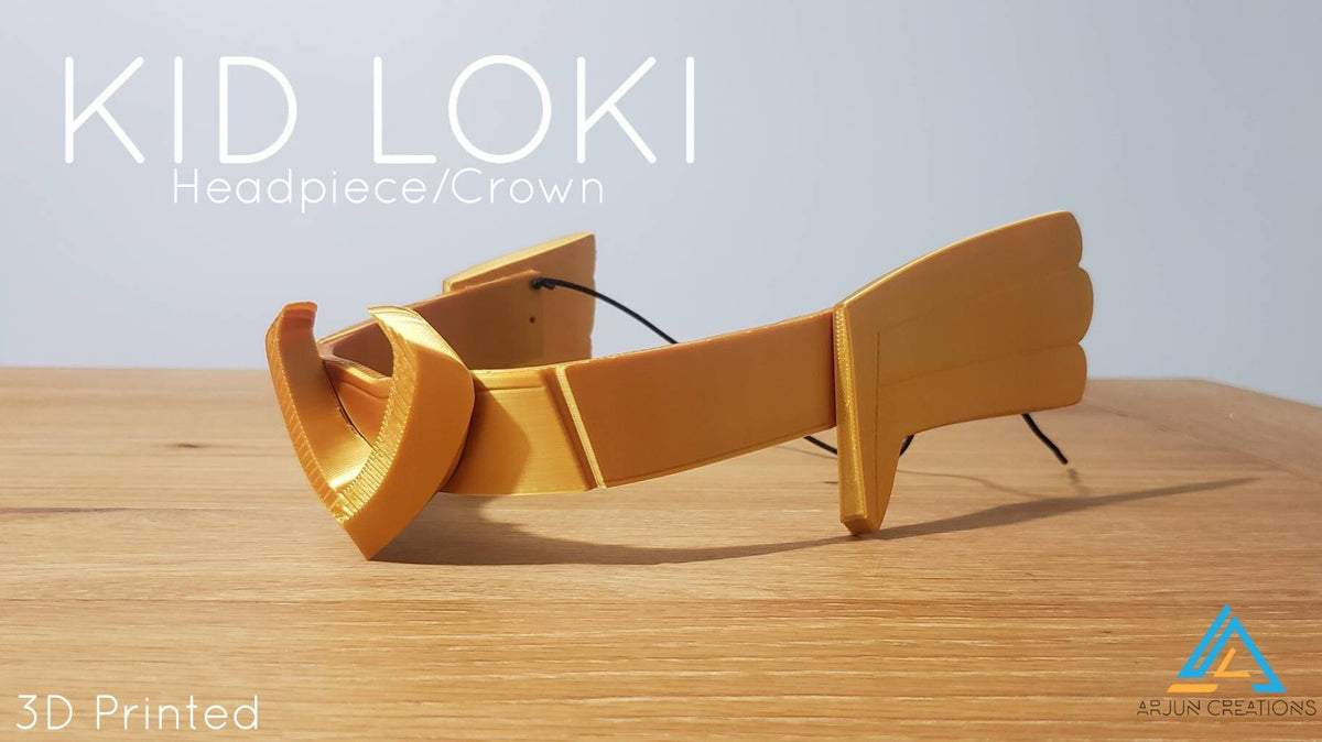 Kid Crown Headpiece - 3D Printed Cosplay Wings - Inspired by Loki