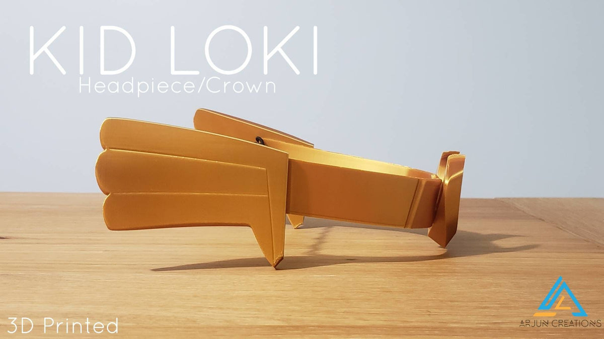 Kid Crown Headpiece - 3D Printed Cosplay Wings - Inspired by Loki