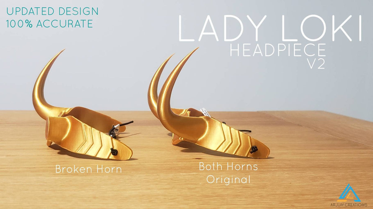 Sylvie Crown Headpiece - Broken Horn Cosplay - Inspired by Loki