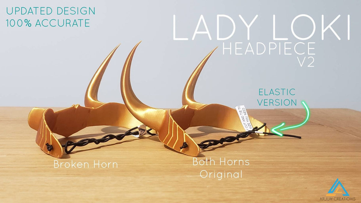 Sylvie Crown Headpiece - Broken Horn Cosplay - Inspired by Loki