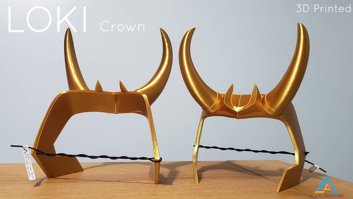 Horned Headpiece Crown, 3D Printed Cosplay - Inspired by Marvel's Loki