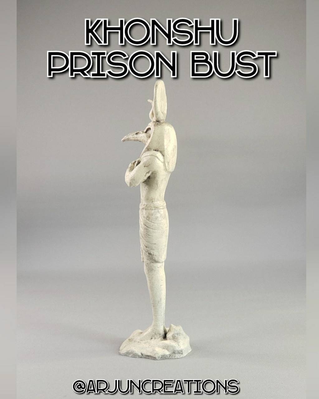 Khonshu Prison Banishment Bust 3D Printed Sculpture - Inspired by Marvel's Moon Knight