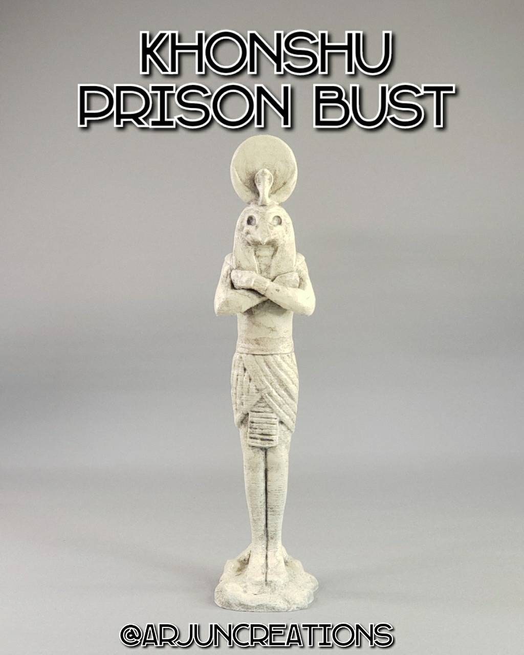 Khonshu Prison Banishment Bust 3D Printed Sculpture - Inspired by Marvel's Moon Knight