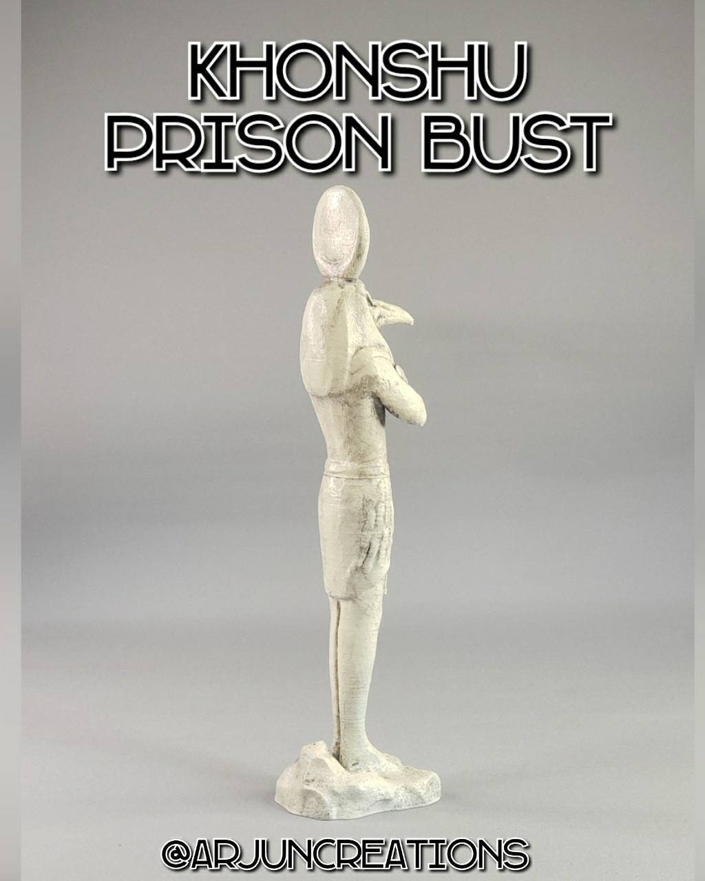 Khonshu Prison Banishment Bust 3D Printed Sculpture - Inspired by Marvel's Moon Knight