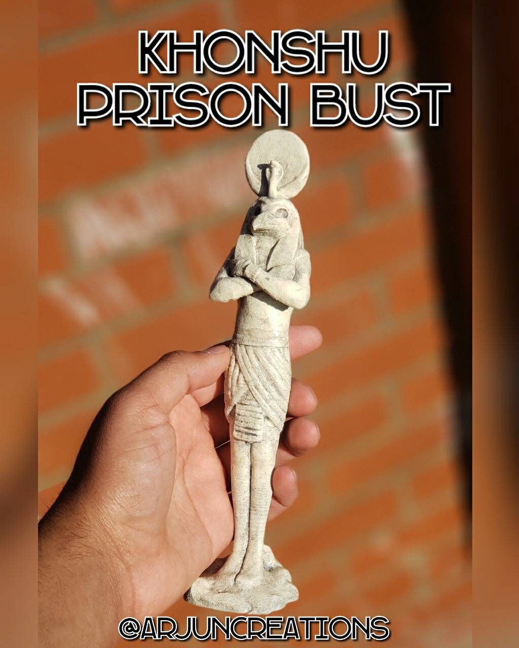 Khonshu Prison Banishment Bust 3D Printed Sculpture - Inspired by Marvel's Moon Knight