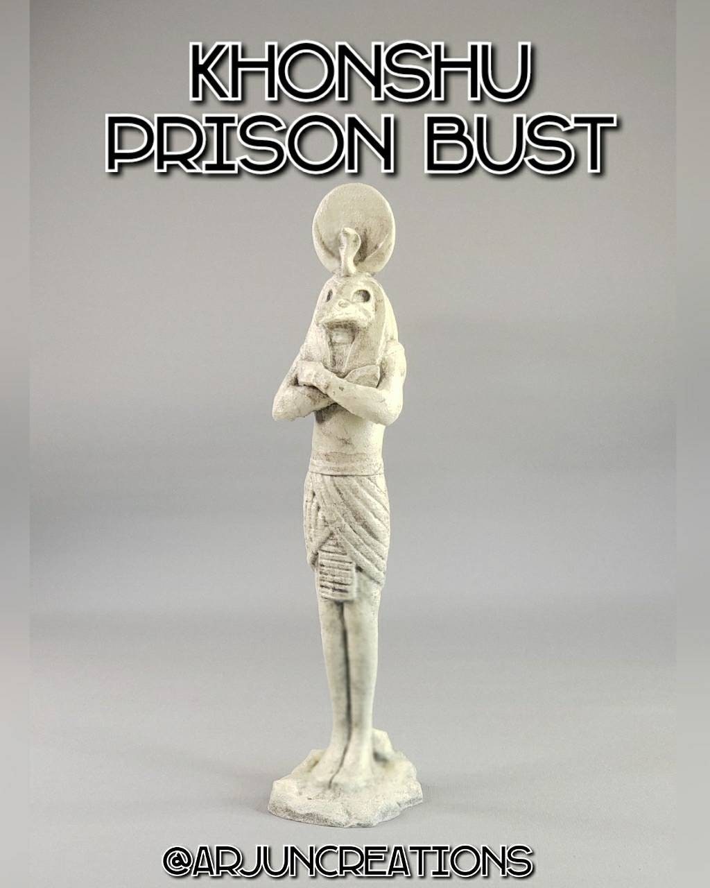 Khonshu Prison Banishment Bust 3D Printed Sculpture - Inspired by Marvel's Moon Knight