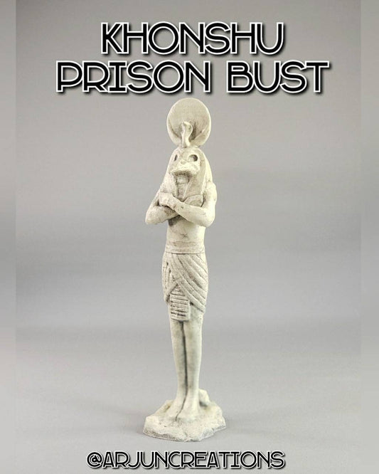 Khonshu Prison Banishment Bust 3D Printed Sculpture - Inspired by Marvel's Moon Knight
