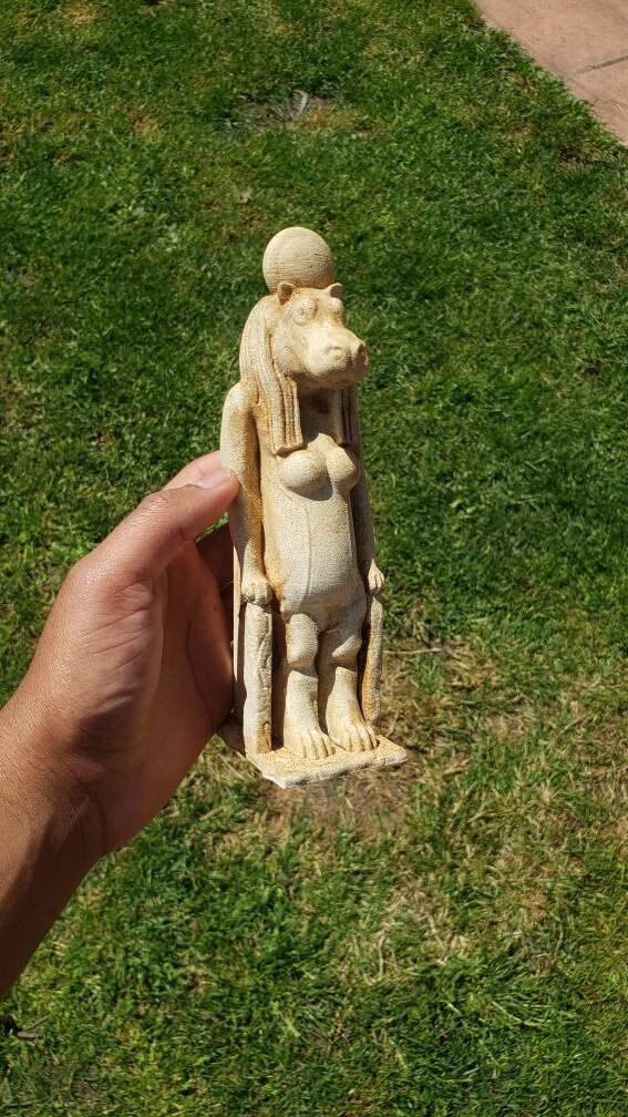 Taweret Ushabti Bust 3D Printed Sculpture - Inspired by Marvel's Moon Knight