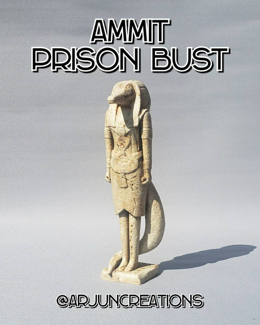 Ammit Prison Banishment Bust 3D Printed Sculpture - Inspired by Marvel's Moon Knight