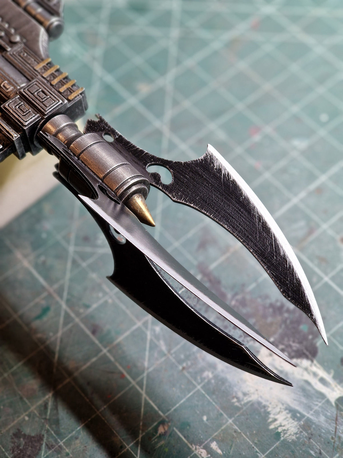Grappling hook prop close up