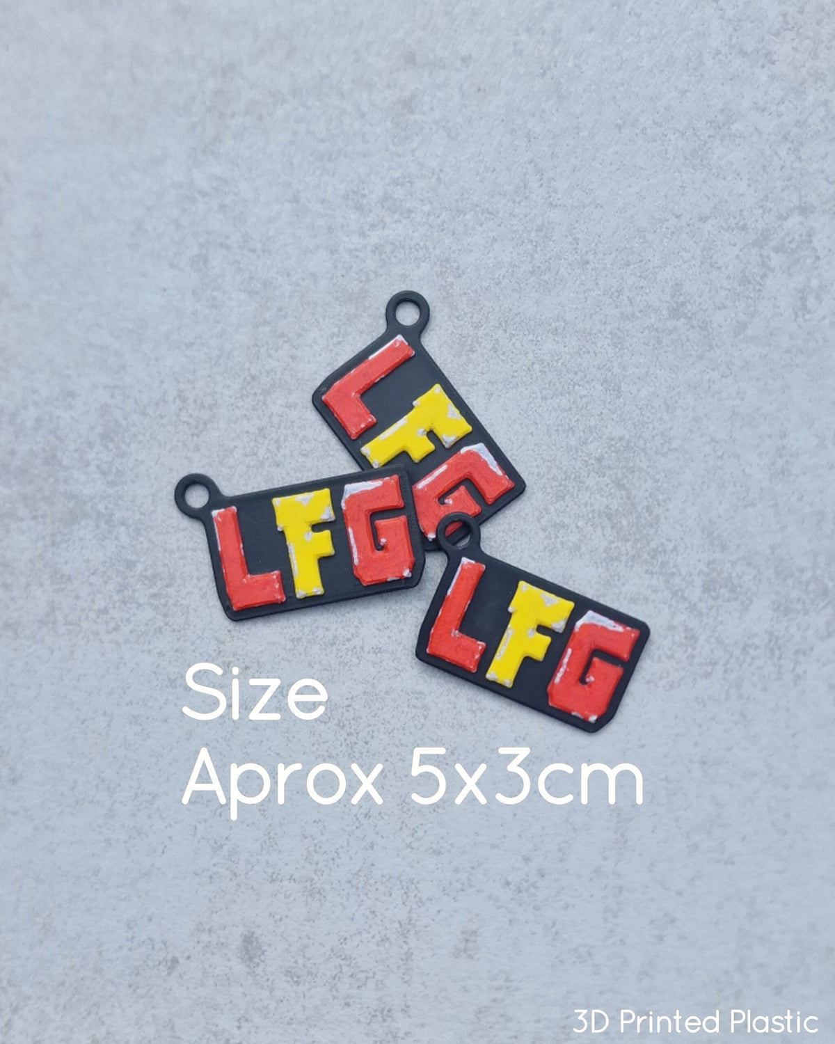 LFG 'Let's F*cking Go!' Logo Keychain / Necklace - Inspired by Deadpool & Wolverine - 3D Printed
