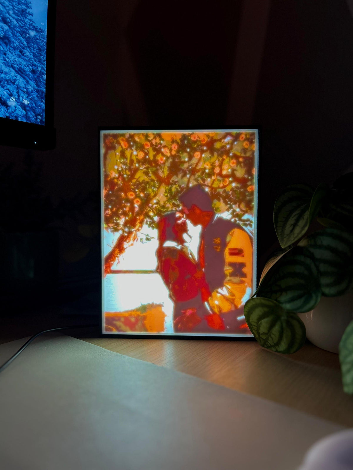 Light Box Picture Frame - Valentines Day - Couples - Wedding Gift