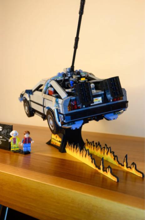 Fire Launch Display Stand - Inspired by Back To The Future - DeLorean - 3D Printed - Custom Designed - Plastic