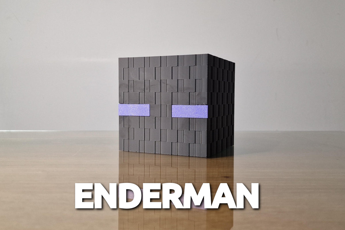 Pixel Block Popcorn Buckets - Inspired by Minecraft - 3D Printed Storage Boxes | TNT, Creeper, Enderman, Skeleton Head | Gaming Room Decor