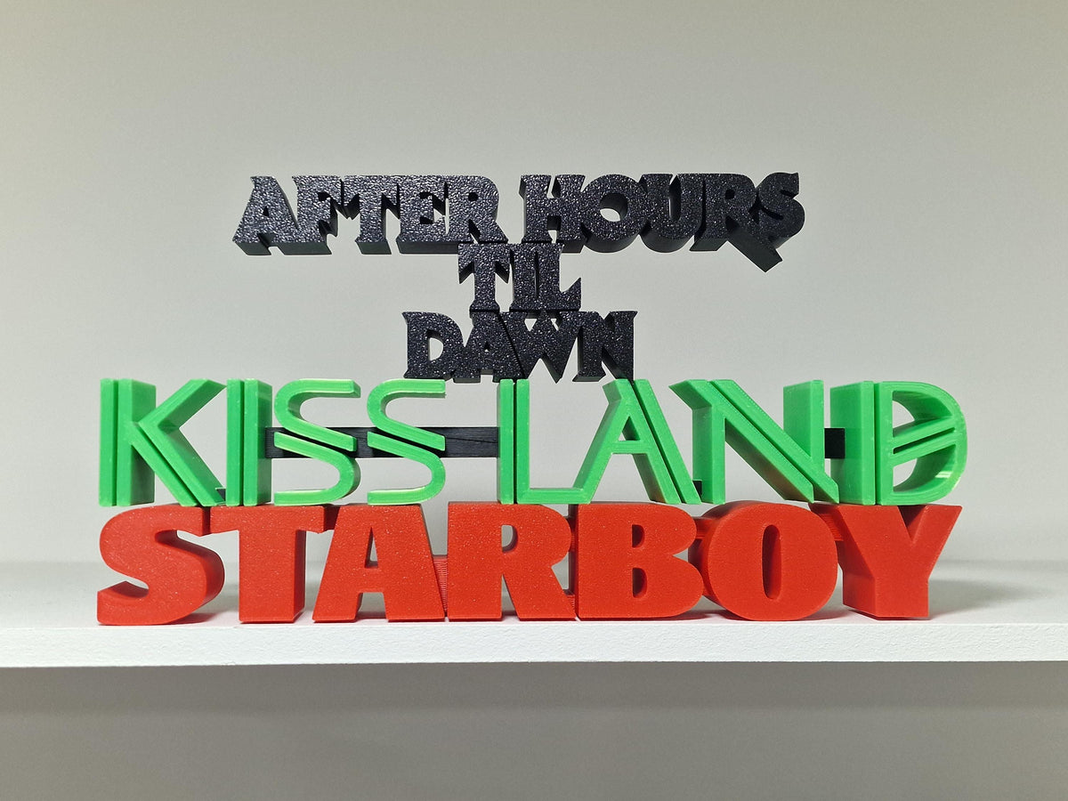 Kissland Album Sign - Inspired by The Weeknd - Memorabilia - Music Collection - Music Artist Signage - Album Art