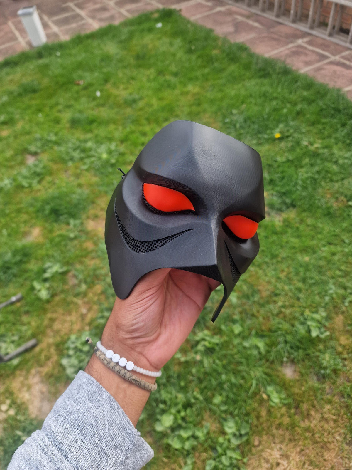 Weeknd 2026 tour mask mesh vent detail